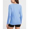 imageBoladeci Womens Sun Shirts UPF 50 UV Protection Rash Guard Long Sleeve Swim Shirts Quick Dry Lightweight Workout Tops01 Pale Blue