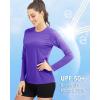 imageBoladeci Womens Sun Shirts UPF 50 UV Protection Rash Guard Long Sleeve Swim Shirts Quick Dry Lightweight Workout Tops01 Purple