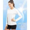 imageBoladeci Womens Sun Shirts UPF 50 UV Protection Rash Guard Long Sleeve Swim Shirts Quick Dry Lightweight Workout Tops01 White