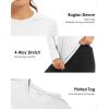imageBoladeci Womens Sun Shirts UPF 50 UV Protection Rash Guard Long Sleeve Swim Shirts Quick Dry Lightweight Workout Tops01 White