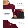 imageBoladeci Womens Sun Shirts UPF 50 UV Protection Rash Guard Long Sleeve Swim Shirts Quick Dry Lightweight Workout Tops01 Wine Red