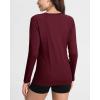 imageBoladeci Womens Sun Shirts UPF 50 UV Protection Rash Guard Long Sleeve Swim Shirts Quick Dry Lightweight Workout Tops01 Wine Red