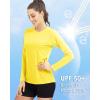 imageBoladeci Womens Sun Shirts UPF 50 UV Protection Rash Guard Long Sleeve Swim Shirts Quick Dry Lightweight Workout Tops01 Yellow