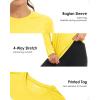 imageBoladeci Womens Sun Shirts UPF 50 UV Protection Rash Guard Long Sleeve Swim Shirts Quick Dry Lightweight Workout Tops01 Yellow