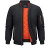 imageBoladeci Mens Bomber Jackets Winter Zip Up Midweight Thick Warm Lining Windproof Casual Style Windbreaker Coats