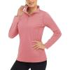 imageBoladeci Womens 14 Zip UPF 50 Sun Shirts Long Sleeve Golf Shirts UV Protection Lightweight Swim Athletic Tops Quick DryAshes
