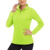 imageBoladeci Womens 14 Zip UPF 50 Sun Shirts Long Sleeve Golf Shirts UV Protection Lightweight Swim Athletic Tops Quick DryGreen