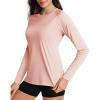 imageBoladeci Womens Sun Shirts UPF 50 UV Protection Rash Guard Long Sleeve Swim Shirts Quick Dry Lightweight Workout Tops01 Apricot