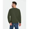 imageBoladeci Mens Full Sherpa Lined Crewneck Sweatshirts Premium Heavyweight Fleece Pullover Thick Thermal Cotton SweatShirtsArmy Green