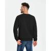 imageBoladeci Mens Full Sherpa Lined Crewneck Sweatshirts Premium Heavyweight Fleece Pullover Thick Thermal Cotton SweatShirtsBlack
