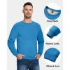 imageBoladeci Mens Full Sherpa Lined Crewneck Sweatshirts Premium Heavyweight Fleece Pullover Thick Thermal Cotton SweatShirtsBluegreen