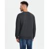 imageBoladeci Mens Full Sherpa Lined Crewneck Sweatshirts Premium Heavyweight Fleece Pullover Thick Thermal Cotton SweatShirtsDark Grey