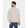 imageBoladeci Mens Full Sherpa Lined Crewneck Sweatshirts Premium Heavyweight Fleece Pullover Thick Thermal Cotton SweatShirtsLight Khaki