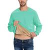 imageBoladeci Mens Full Sherpa Lined Crewneck Sweatshirts Premium Heavyweight Fleece Pullover Thick Thermal Cotton SweatShirtsMint Green