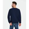 imageBoladeci Mens Full Sherpa Lined Crewneck Sweatshirts Premium Heavyweight Fleece Pullover Thick Thermal Cotton SweatShirtsNavy Blue