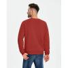 imageBoladeci Mens Full Sherpa Lined Crewneck Sweatshirts Premium Heavyweight Fleece Pullover Thick Thermal Cotton SweatShirtsOrange Red