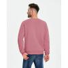 imageBoladeci Mens Full Sherpa Lined Crewneck Sweatshirts Premium Heavyweight Fleece Pullover Thick Thermal Cotton SweatShirtsPink
