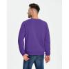 imageBoladeci Mens Full Sherpa Lined Crewneck Sweatshirts Premium Heavyweight Fleece Pullover Thick Thermal Cotton SweatShirtsPurple