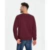 imageBoladeci Mens Full Sherpa Lined Crewneck Sweatshirts Premium Heavyweight Fleece Pullover Thick Thermal Cotton SweatShirtsWine Red