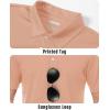 imageBoladeci Mens Golf Polo Shirts Short Sleeve Performance Quick Dry Breathable Work Business Casual ShirtsApricot