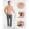 imageBoladeci Mens Golf Polo Shirts Short Sleeve Performance Quick Dry Breathable Work Business Casual ShirtsApricot