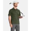 imageBoladeci Mens Golf Polo Shirts Short Sleeve Performance Quick Dry Breathable Work Business Casual ShirtsArmy Green