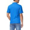 imageBoladeci Mens Golf Polo Shirts Short Sleeve Performance Quick Dry Breathable Work Business Casual ShirtsAzure