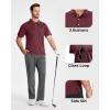 imageBoladeci Mens Golf Polo Shirts Short Sleeve Performance Quick Dry Breathable Work Business Casual ShirtsBurgundy