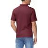 imageBoladeci Mens Golf Polo Shirts Short Sleeve Performance Quick Dry Breathable Work Business Casual ShirtsBurgundy