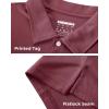 imageBoladeci Mens Golf Polo Shirts Short Sleeve Performance Quick Dry Breathable Work Business Casual ShirtsBurgundy