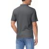 imageBoladeci Mens Golf Polo Shirts Short Sleeve Performance Quick Dry Breathable Work Business Casual ShirtsDark Grey