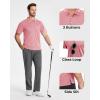 imageBoladeci Mens Golf Polo Shirts Short Sleeve Performance Quick Dry Breathable Work Business Casual ShirtsDusty Pink