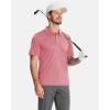 imageBoladeci Mens Golf Polo Shirts Short Sleeve Performance Quick Dry Breathable Work Business Casual ShirtsDusty Pink