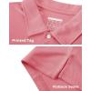 imageBoladeci Mens Golf Polo Shirts Short Sleeve Performance Quick Dry Breathable Work Business Casual ShirtsDusty Pink
