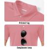 imageBoladeci Mens Golf Polo Shirts Short Sleeve Performance Quick Dry Breathable Work Business Casual ShirtsDusty Pink