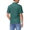 imageBoladeci Mens Golf Polo Shirts Short Sleeve Performance Quick Dry Breathable Work Business Casual ShirtsEmerald Green