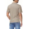 imageBoladeci Mens Golf Polo Shirts Short Sleeve Performance Quick Dry Breathable Work Business Casual ShirtsKhaki