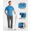 imageBoladeci Mens Golf Polo Shirts Short Sleeve Performance Quick Dry Breathable Work Business Casual ShirtsLake Blue