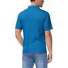 imageBoladeci Mens Golf Polo Shirts Short Sleeve Performance Quick Dry Breathable Work Business Casual ShirtsLake Blue