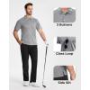 imageBoladeci Mens Golf Polo Shirts Short Sleeve Performance Quick Dry Breathable Work Business Casual ShirtsLight Grey