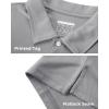 imageBoladeci Mens Golf Polo Shirts Short Sleeve Performance Quick Dry Breathable Work Business Casual ShirtsLight Grey