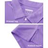 imageBoladeci Mens Golf Polo Shirts Short Sleeve Performance Quick Dry Breathable Work Business Casual ShirtsLight Purple