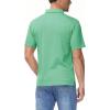 imageBoladeci Mens Golf Polo Shirts Short Sleeve Performance Quick Dry Breathable Work Business Casual ShirtsMint Green