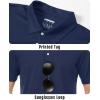 imageBoladeci Mens Golf Polo Shirts Short Sleeve Performance Quick Dry Breathable Work Business Casual ShirtsNavy Blue