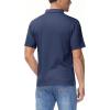 imageBoladeci Mens Golf Polo Shirts Short Sleeve Performance Quick Dry Breathable Work Business Casual ShirtsNavy Blue