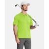 imageBoladeci Mens Golf Polo Shirts Short Sleeve Performance Quick Dry Breathable Work Business Casual ShirtsNeon Green