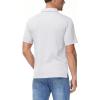 imageBoladeci Mens Golf Polo Shirts Short Sleeve Performance Quick Dry Breathable Work Business Casual ShirtsWhite