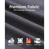 imageBoladeci Mens Quarter Zip Pullover Premium Fleece Lined Heather Long Sleeve Golf Shirts Midweight 14 Half Zip SweatshirtsBlack