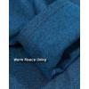 imageBoladeci Mens Quarter Zip Pullover Premium Fleece Lined Heather Long Sleeve Golf Shirts Midweight 14 Half Zip SweatshirtsBlue