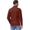 imageBoladeci Mens Quarter Zip Pullover Premium Fleece Lined Heather Long Sleeve Golf Shirts Midweight 14 Half Zip SweatshirtsOrange